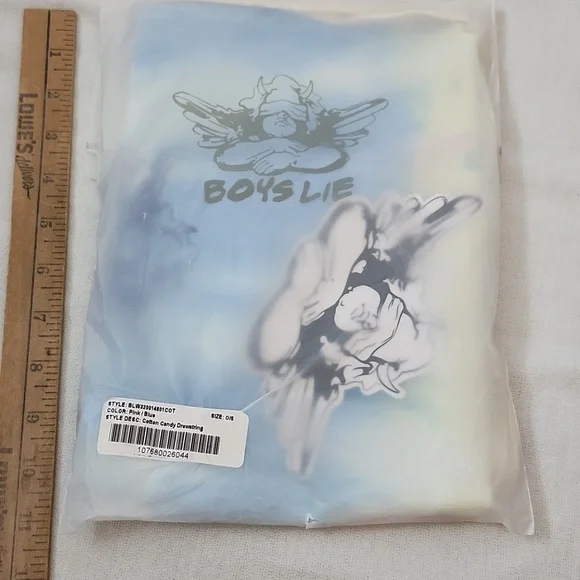 Boys Lie Cotton Candy Tye Dye Tote with Pastel Cosmetics Pouches - Picture 14 of 16